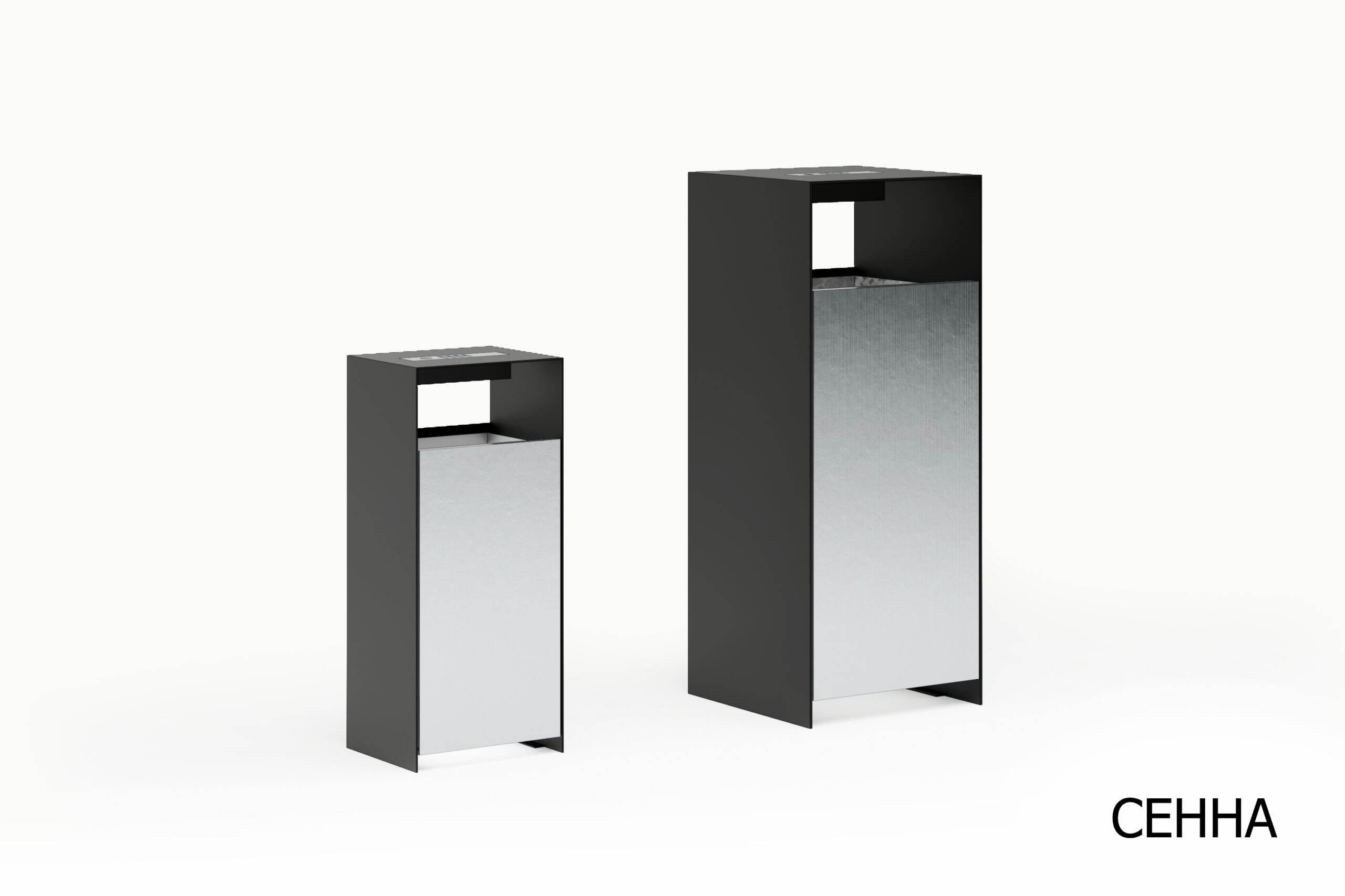 Современная уличная городская урна с пепельницей для сигарет