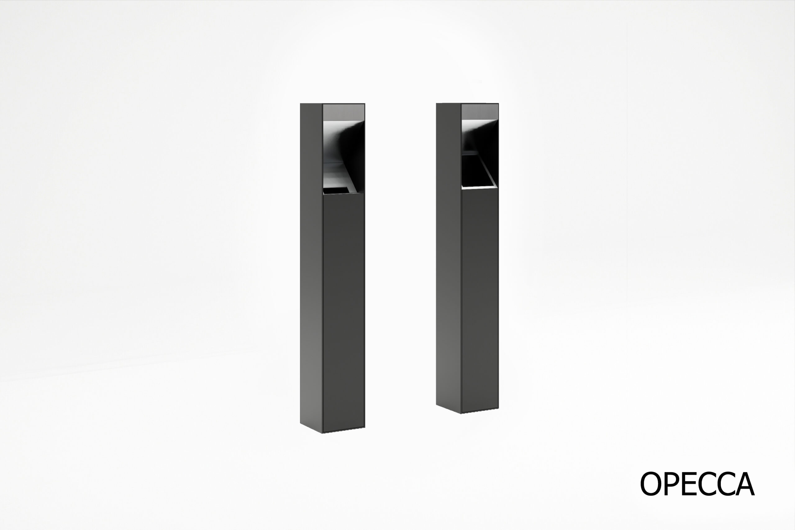 Современная уличная городская урна с пепельницей для сигарет