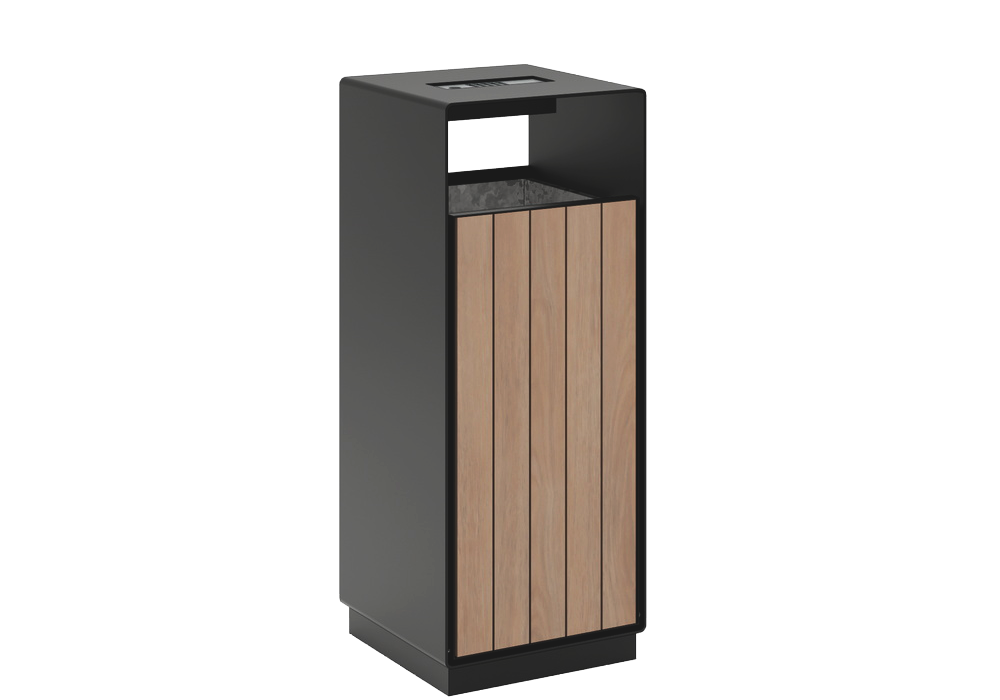 Современная уличная городская урна с пепельницей для сигарет